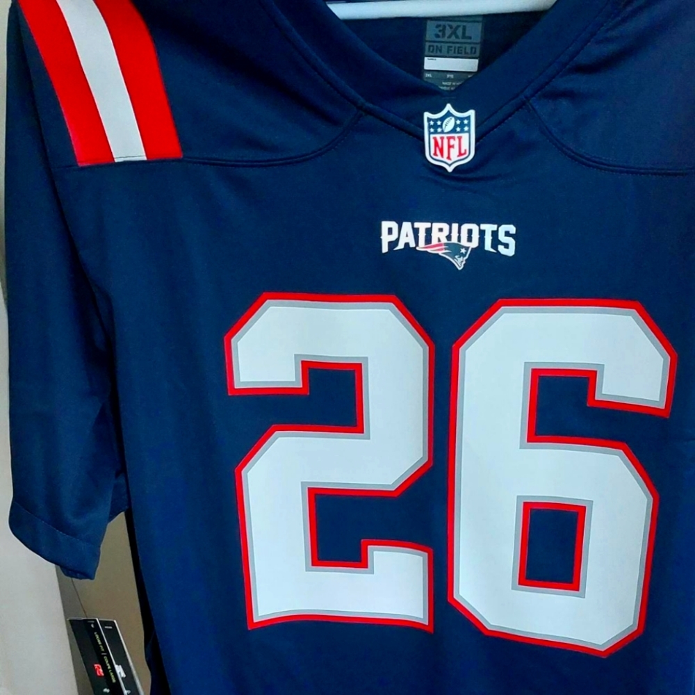 New England Patriots Sony Michel Nike 3XL Patriots Jersey NWT